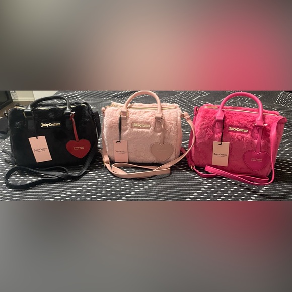 Juicy Couture Handbags - Juicy Couture Faux Fur Satchels